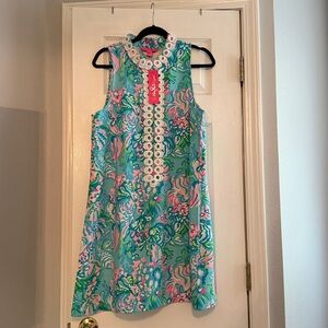 Lilly Pulitzer Blue and Pink Floral Dress